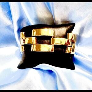 Vintage 1980's Style Shay (not Shay fine Jewelry) Tank Square Link Bracelet